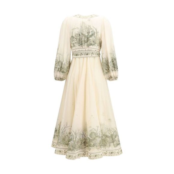 Zimmermann Multicolor Cotton Long Women's Dress - Picture 2 of 3
